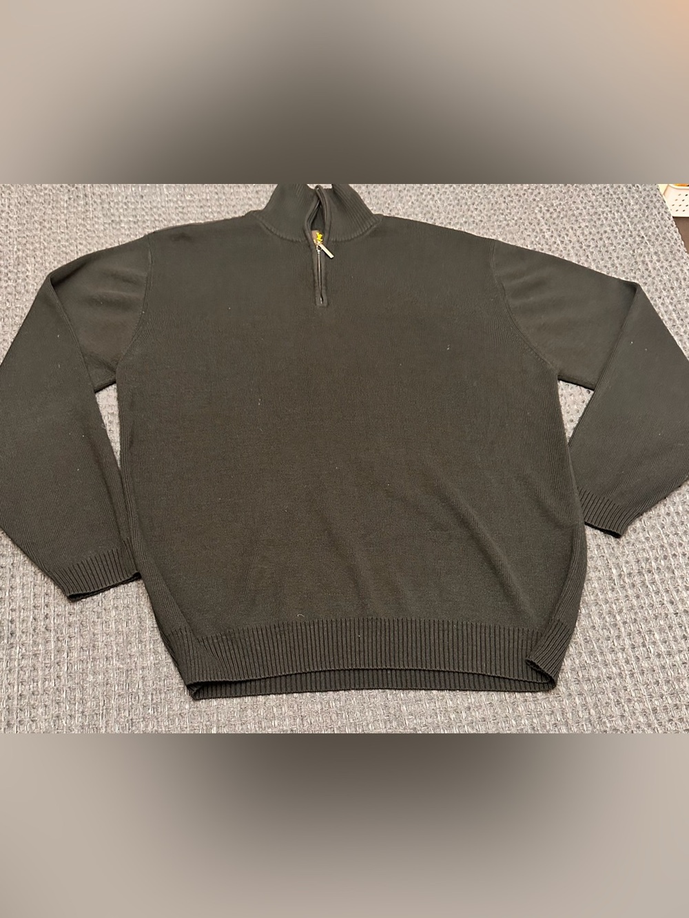 Louis Vuitton Uniform 1/4 zip Black Sweater